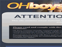 Tablet Screenshot of ohboys.com